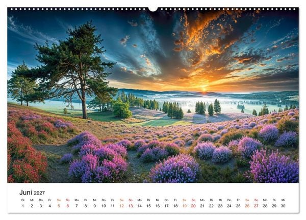Produktbild: Deutschland - zwischen Bergen und Meeren (hochwertiger Premium Wandkalender 2027 DIN A2 quer), Kunstdruck in Hochglanz