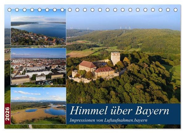 Produktbild: Himmel &uuml;ber Bayern (Tischkalender 2026 DIN A5 quer), CALVENDO Monatskalender
