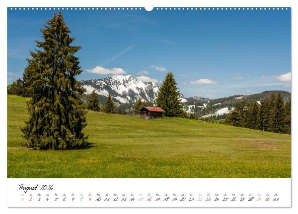 Produktbild: Erlebnis Oberallg&auml;u (hochwertiger Premium Wandkalender 2026 DIN A2 quer), Kunstdruck in Hochglanz