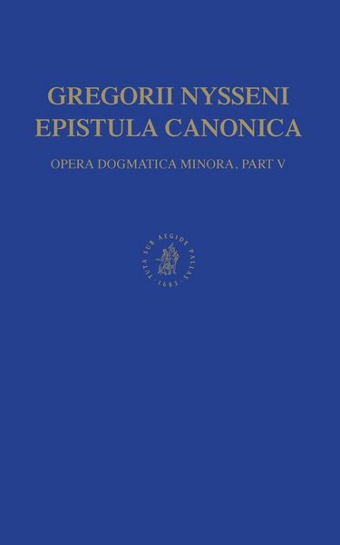 Produktbild: Opera dogmatica minora, Volume 5 Epistula Canonica