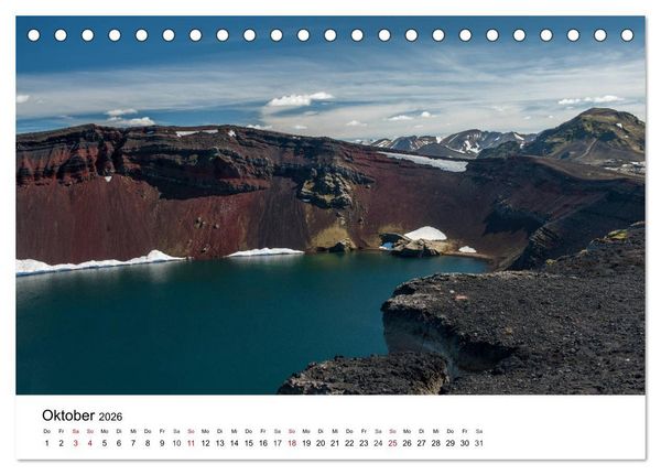 Produktbild: Island - rauhe Sch&ouml;nheit zum Verlieben (Tischkalender 2026 DIN A5 quer), CALVENDO Monatskalender