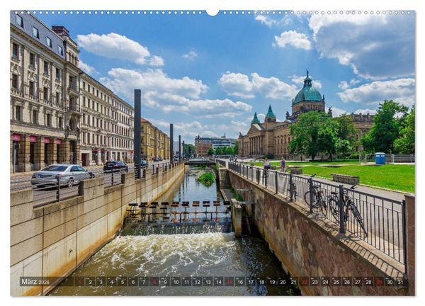 Produktbild: Ein Sommertag in Leipzig (hochwertiger Premium Wandkalender 2026 DIN A2 quer), Kunstdruck in Hochglanz
