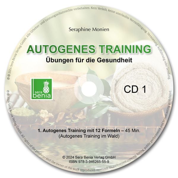 Produktbild: Autogenes Training | Übungen für die Gesundheit | 2 CDs | 3 Entspannungsübungen mit Entspannungsmusik {Tiefenentspannung, vegetatives Nervensystem beruhigen, Stressabbau, Konzentration steigern}