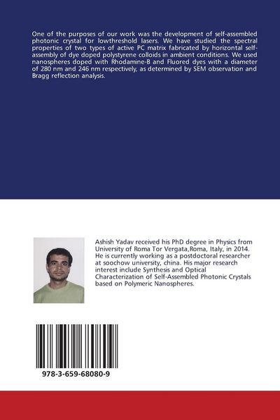 Produktbild: Self-Assembled Photonic Crystals based on Polymeric Nanospheres