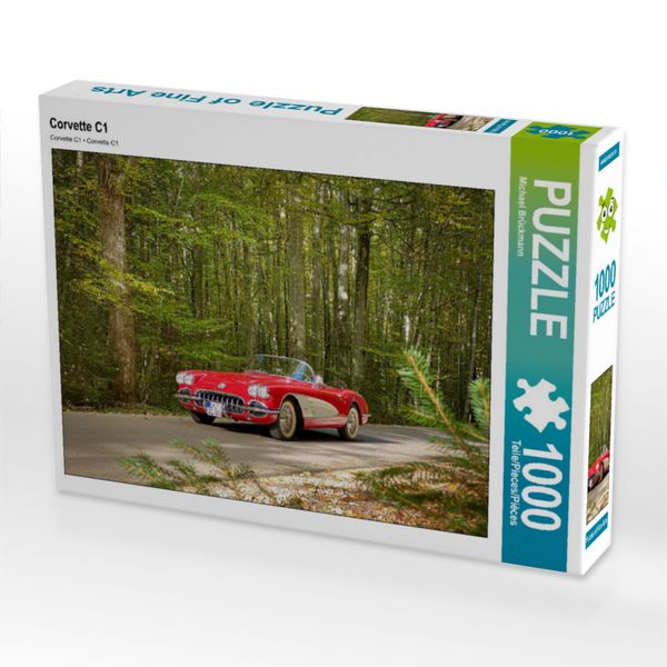 Produktbild: CALVENDO Puzzle Corvette C1 | 1000 Teile Lege-Gr&ouml;&szlig;e 64x48cm Foto-Puzzle f&uuml;r gl&uuml;ckliche Stunden