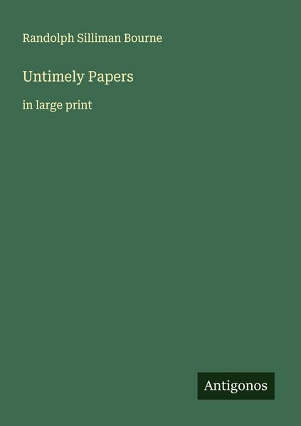 Produktbild: Untimely Papers
