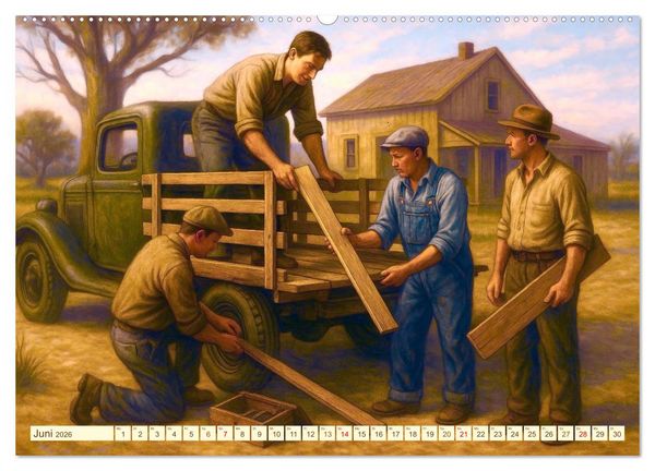 Produktbild: John Steinbeck (Wandkalender 2026 DIN A2 quer), CALVENDO Monatskalender