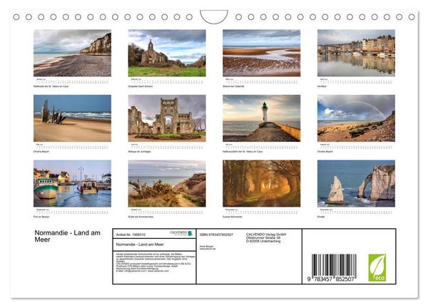Produktbild: Normandie - Land am Meer (Wandkalender 2026 DIN A4 quer), CALVENDO Monatskalender