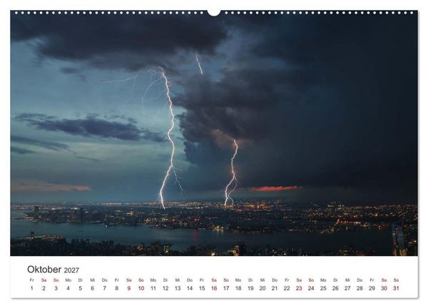 Produktbild: Gewitter - atemberaubende Naturschauspiele (Wandkalender 2027 DIN A2 quer), CALVENDO Monatskalender