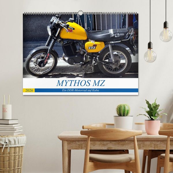 Produktbild: Mythos MZ - Ein DDR-Motorrad auf Kuba (Wandkalender 2026 DIN A2 quer), CALVENDO Monatskalender