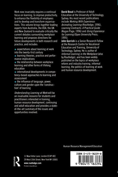 Produktbild: Understanding Learning at Work