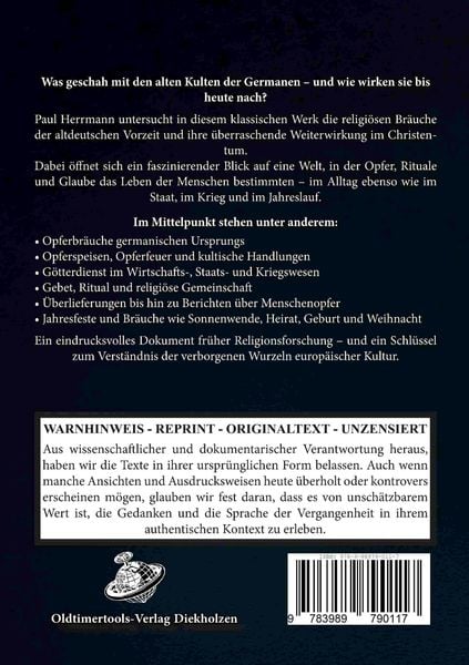 Produktbild: ALTDEUTSCHE KULTGEBR&Auml;UCHE