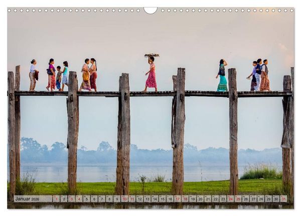 Produktbild: Myanmar - Reise durch das alte Burma (Wandkalender 2026 DIN A3 quer), CALVENDO Monatskalender