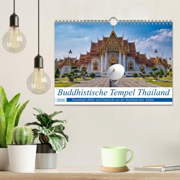 Produktbild: Buddhistische Tempel Thailand (Wandkalender 2026 DIN A4 quer), CALVENDO Monatskalender