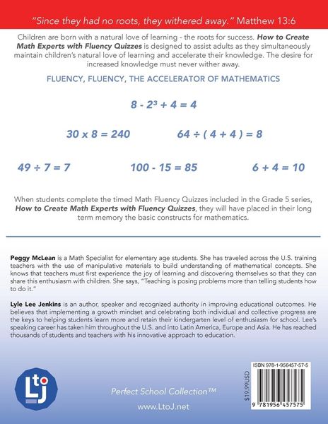 Produktbild: How to Create Math Experts with Fluency Quizzes Grade 5