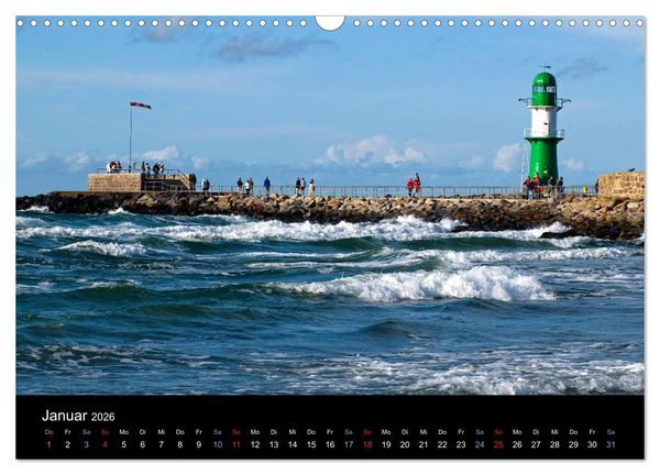 Produktbild: Warnem&uuml;nde - Maritime Landschaften (Wandkalender 2026 DIN A3 quer), CALVENDO Monatskalender