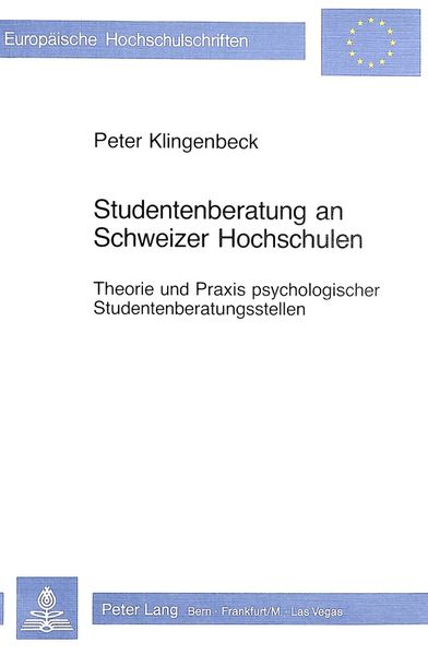 Produktbild: Studentenberatung an Schweizer Hochschulen