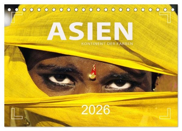 Produktbild: Asien - Kontinent der Farben (Tischkalender 2026 DIN A5 quer), CALVENDO Monatskalender