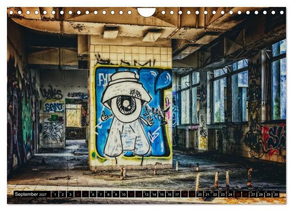Produktbild: Lost Places Graffiti (Wandkalender 2027 DIN A4 quer), CALVENDO Monatskalender