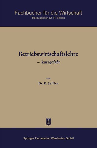Produktbild: Betriebswirtschaftslehre &mdash; kurzgefa&szlig;t