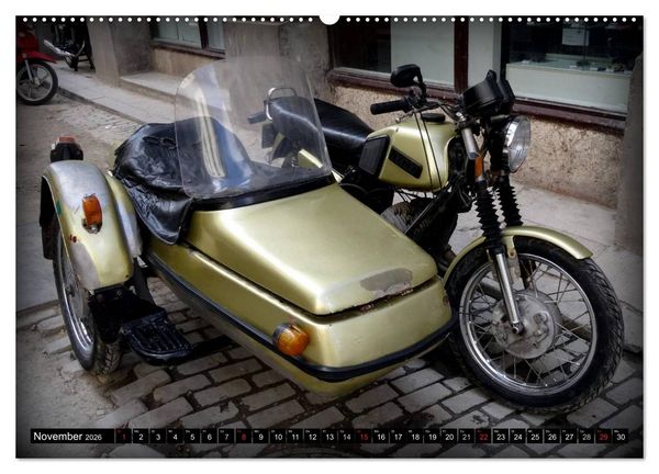 Produktbild: Motorrad-Gespanne in Kuba (Wandkalender 2026 DIN A2 quer), CALVENDO Monatskalender