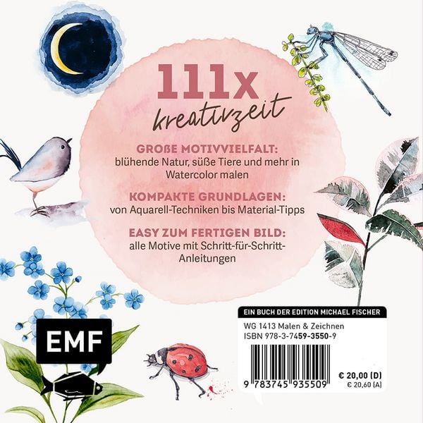 Produktbild: 111 Watercolor &ndash; Kreative Auszeit