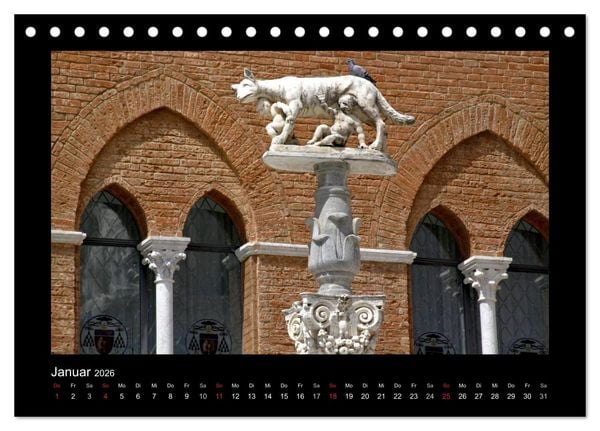 Produktbild: Siena, Perle der Toskana (Tischkalender 2026 DIN A5 quer), CALVENDO Monatskalender