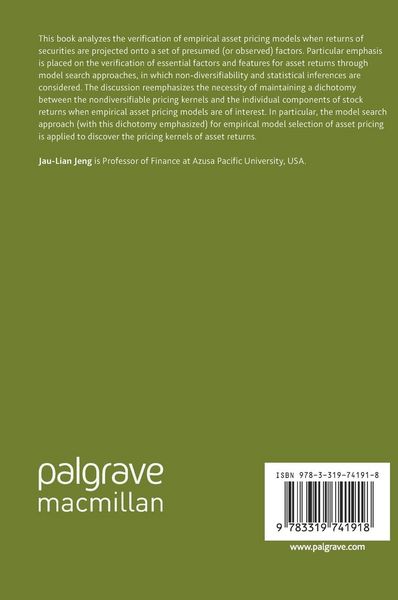 Produktbild: Empirical Asset Pricing Models