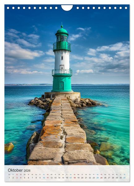 Produktbild: Leuchtturm-Fan (Wandkalender 2026 DIN A4 hoch), CALVENDO Monatskalender