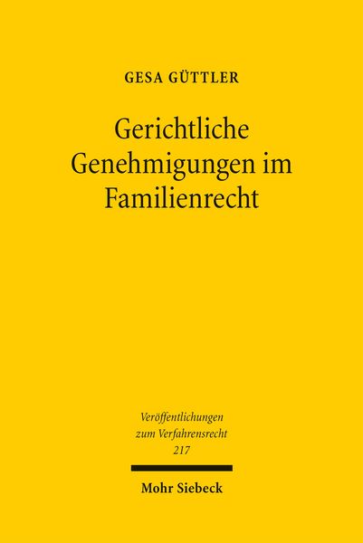 Produktbild: Gerichtliche Genehmigungen im Familienrecht