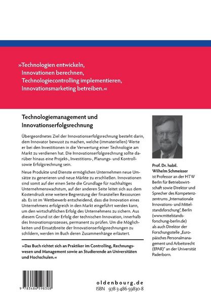 Produktbild: Technologiemanagement und Innovationserfolgsrechnung