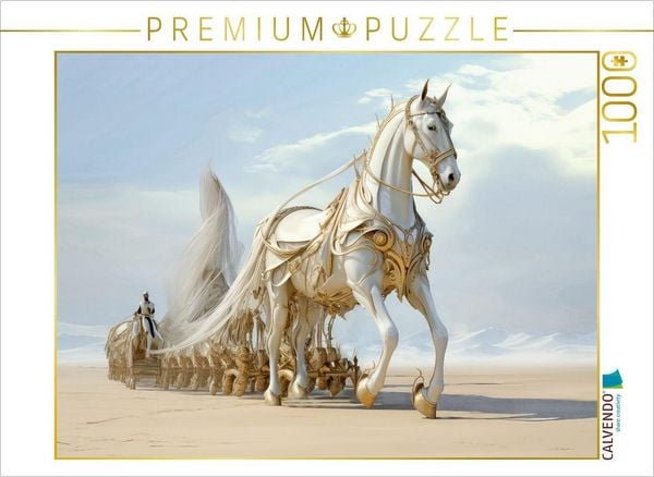 Produktbild: CALVENDO Puzzle Surrealismus trifft Pferdefans | 1000 Teile Lege-Gr&ouml;&szlig;e 64x48cm Foto-Puzzle f&uuml;r gl&uuml;ckliche Stunden