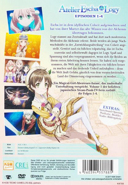 Produktbild: Atelier Escha und Logy - Alchemist of the Dusk Sky - Volume 1/Episode 01-04 [Limited Edition]