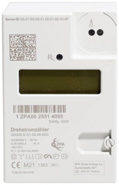 Produktbild: Counttec ZPA ZPA Drehstromz&auml;hler digital 60A MID-konform: Ja 1St.