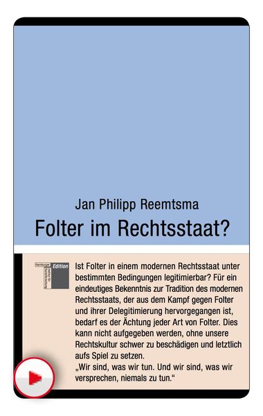 Produktbild: Folter im Rechtsstaat?