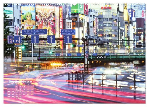 Produktbild: Tokio: Lichter einer Stadt (Wandkalender 2027 DIN A2 quer), CALVENDO Monatskalender