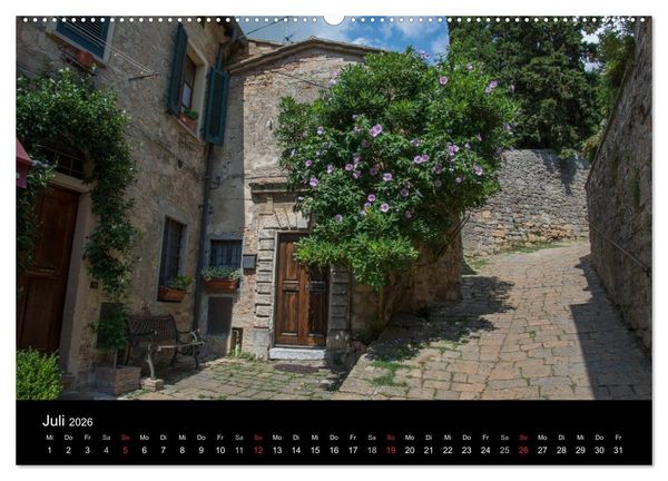 Produktbild: Bella Italia &ndash; Impressionen aus der Toskana und Ligurien (Wandkalender 2026 DIN A2 quer), CALVENDO Monatskalender