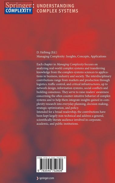 Produktbild: Managing Complexity: Insights, Concepts, Applications