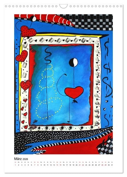 Produktbild: Hommage an die Superstars der Malerei - Atelier Zippo (Wandkalender 2026 DIN A3 hoch), CALVENDO Monatskalender