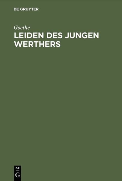 Produktbild: Leiden des jungen Werthers