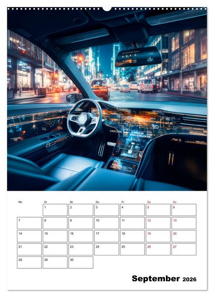 Produktbild: K&Uuml;NSTLICHE INTELLIGENZ Cooler Terminplaner (Wandkalender 2026 DIN A2 hoch), CALVENDO Monatskalender