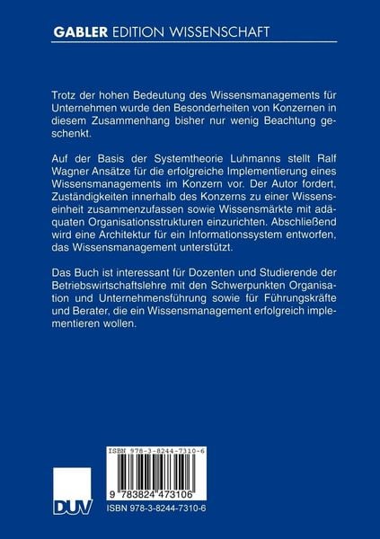 Produktbild: Wissensmanagement im Konzern
