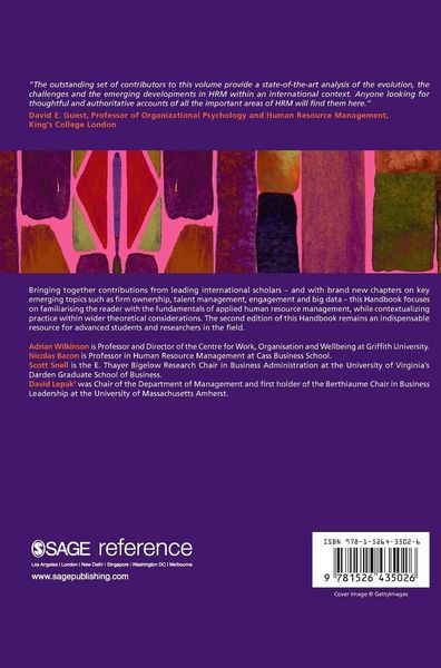 Produktbild: The SAGE Handbook of Human Resource Management