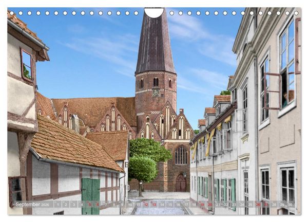 Produktbild: Salzwedel zur Kaiserzeit in Farbe - Fotos restauriert und koloriert (Wandkalender 2026 DIN A4 quer), CALVENDO Monatskalender