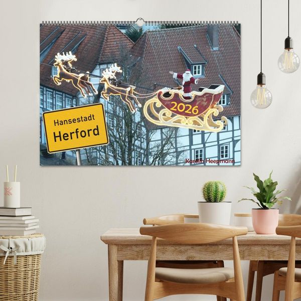 Produktbild: Hansestadt Herford (Wandkalender 2026 DIN A2 quer), CALVENDO Monatskalender