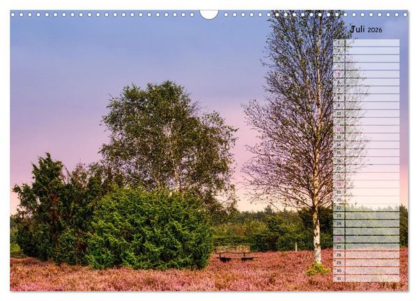 Produktbild: Heidespaziergang (Wandkalender 2026 DIN A3 quer), CALVENDO Monatskalender