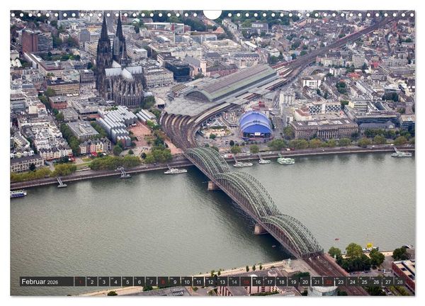 Produktbild: K&ouml;ln - Die Rheinmetropole aus der Luft (Wandkalender 2026 DIN A3 quer), CALVENDO Monatskalender