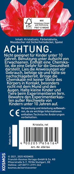 Produktbild: Rote Kristalle selbst z&uuml;chten