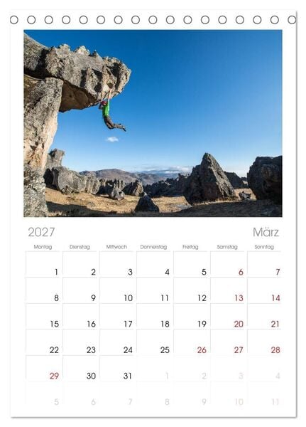 Produktbild: Tischplaner 2027 - Climbing Solutions - Bergsport weltweit (A5 Tischkalender zum Aufstellen) CALVENDO