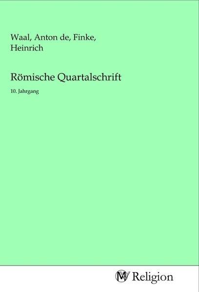 Produktbild: R&ouml;mische Quartalschrift